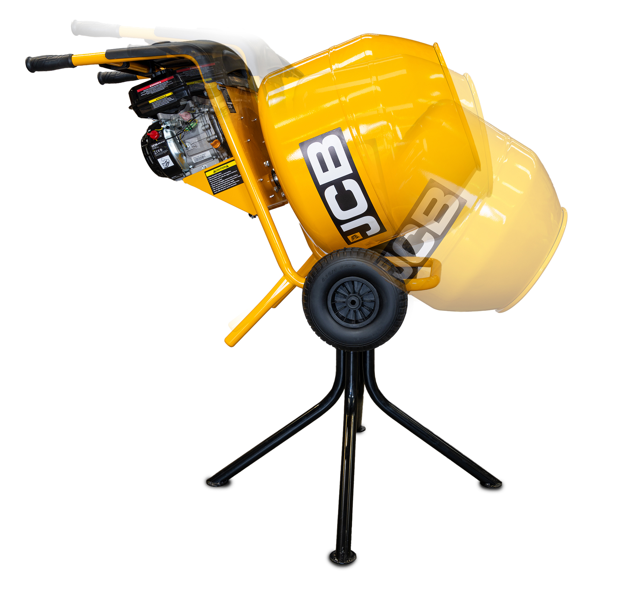 JCB Benzine 133cc 134L Naadgelaste Cementmixer 100L Werkcapaciteit | JCB-CM150P - Afbeelding 14