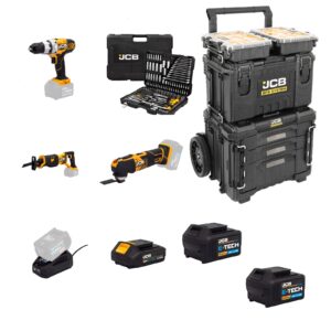 JCB Complete 18V Gereedschapskit incl. JCB Site Kit en accessoires | JCB-18V-SITEKIT-3